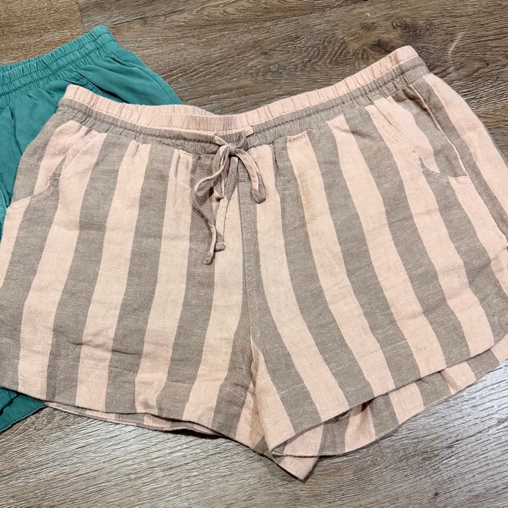 Universal Thread Linen Drawstring Shorts Bundle - image 2